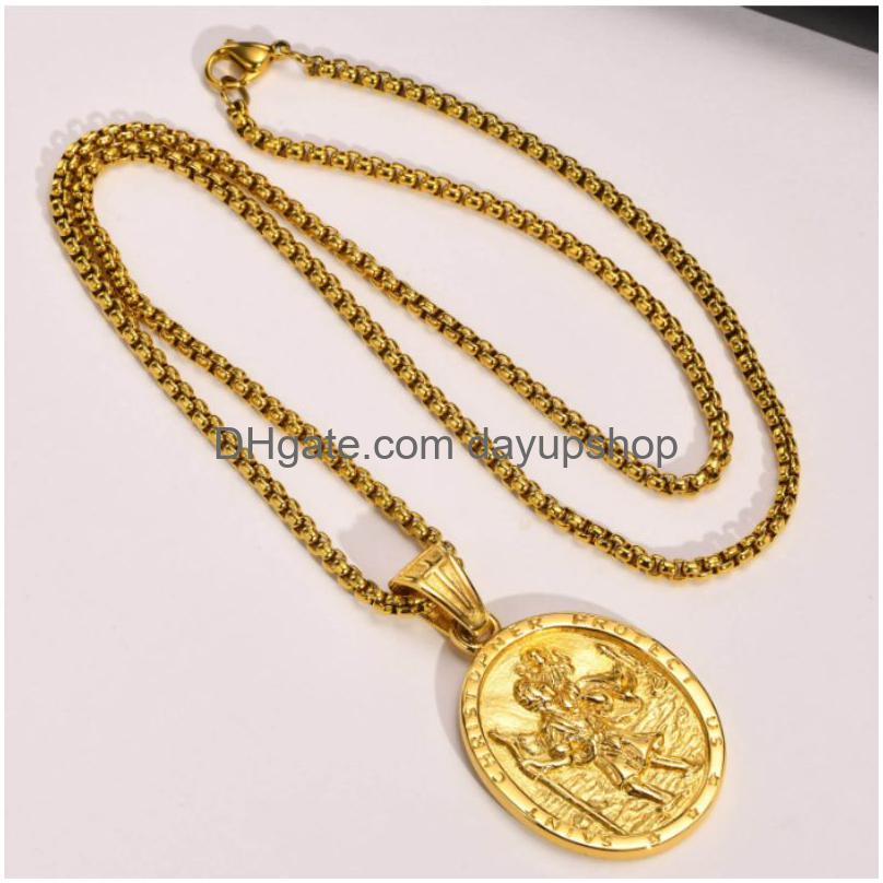 St. Christopher Protect Me For Women Saint Christophe Religious Jewelry