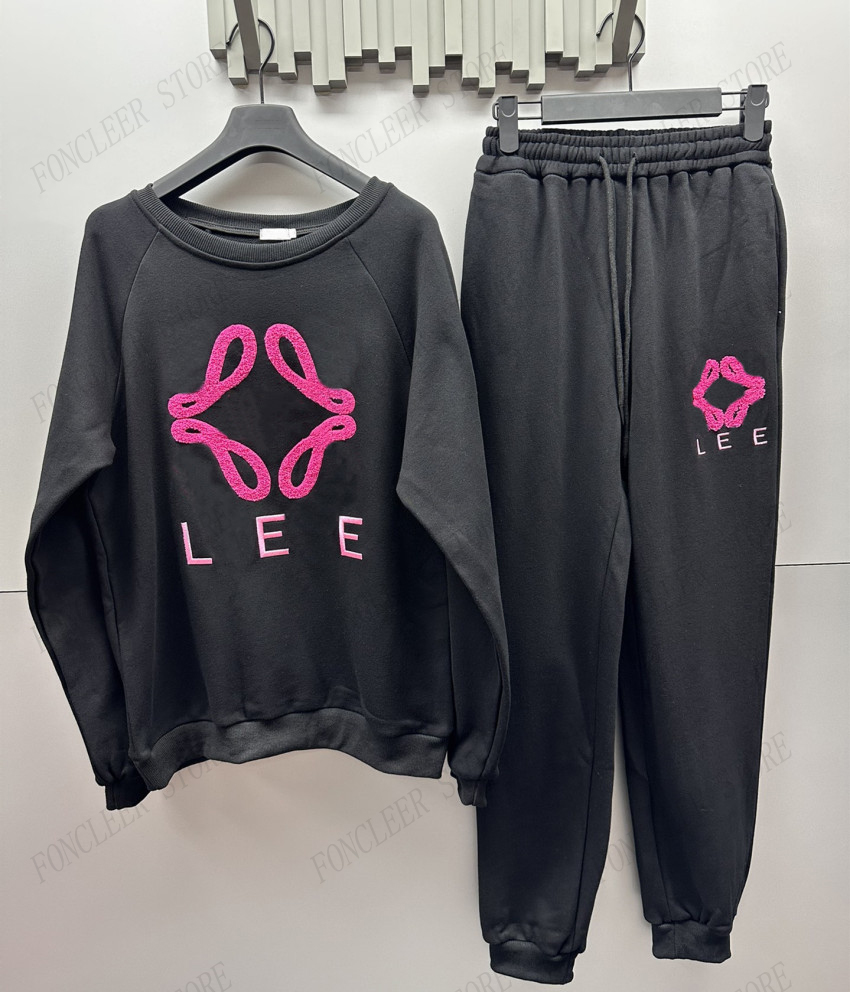 Survêtements de luxe pour femmes Sportswear Hoodie Set Mode Casual Survêtement Survêtement En Plein Air Vêtements À Manches Longues Pantalon avec Fluffy Lettre S-XL