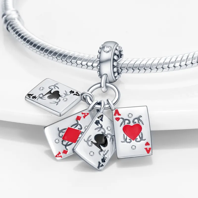 925 الفضة الاسترليني لسحر Pandora Charms أصيلة حبة Changing Charm Charm سحر قلادة DIY غرامة الخرز المجوهرات