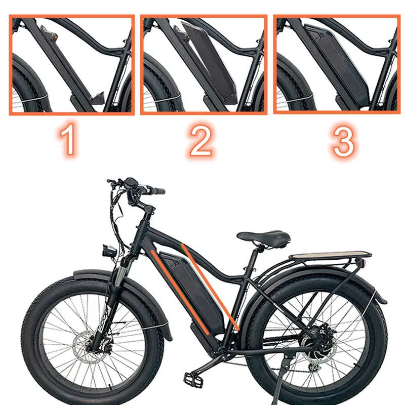 Zwolnienie boczne Ebike bateria 52V 20Ah 48V W/Samsung 21700 baterie do Himiway e-bike Ariel Rider Kepler rower elektryczny 1500W 1000W 750W 500W silnik Bafang