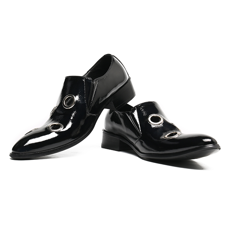 Zapatos 2023 Siyah artı boyutu düğün balo ayakkabıları gerçek deri erkek iş parti ayakkabıları sivri uçlu erkekler resmi ayakkabılar
