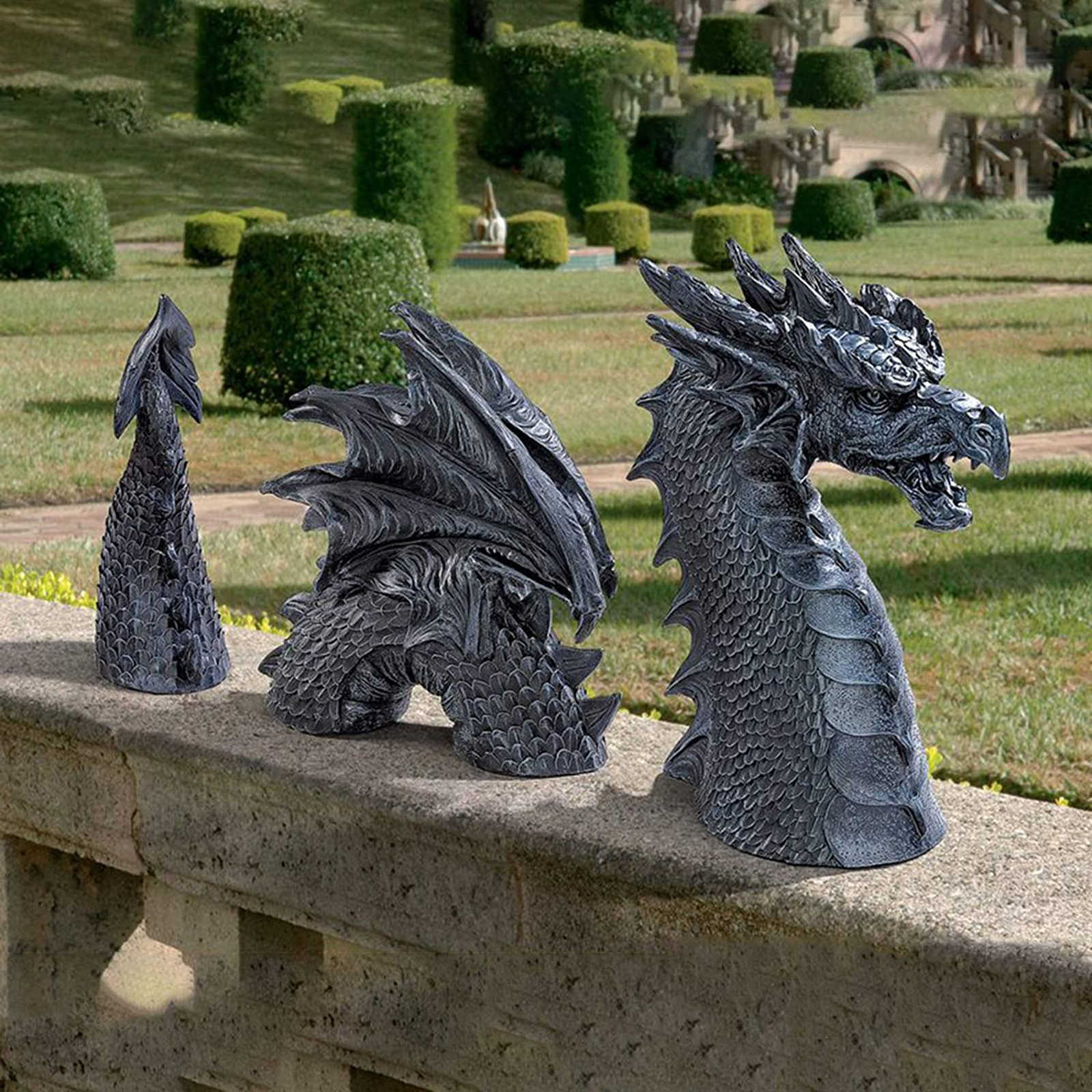 Dragon Garden Decoration Resin Dragon Statue Decorations Resin Dragon Jardin Garten Decor Easter Garden Decor Home Accessories L230620