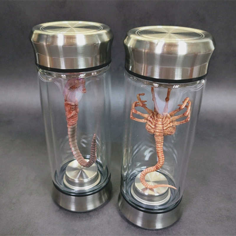 Alien Jar Xenomorph Specimen Facehugger Embryo Glass Jar Filme Prop Réplica L230711