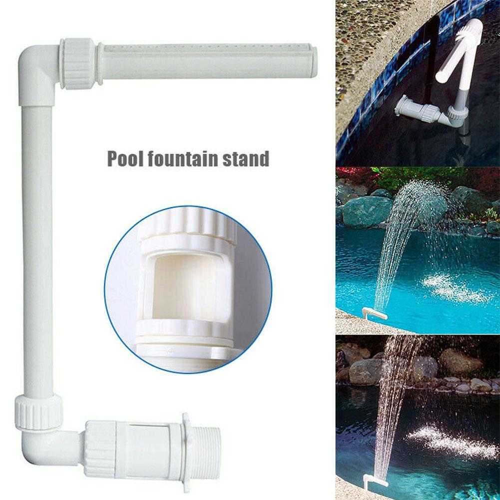 Swimming Pool Waterfall Fountain Kit PVC Feature Water Spay Pools Spa Decorations Easy Install Swimming Pool Accessories L230620