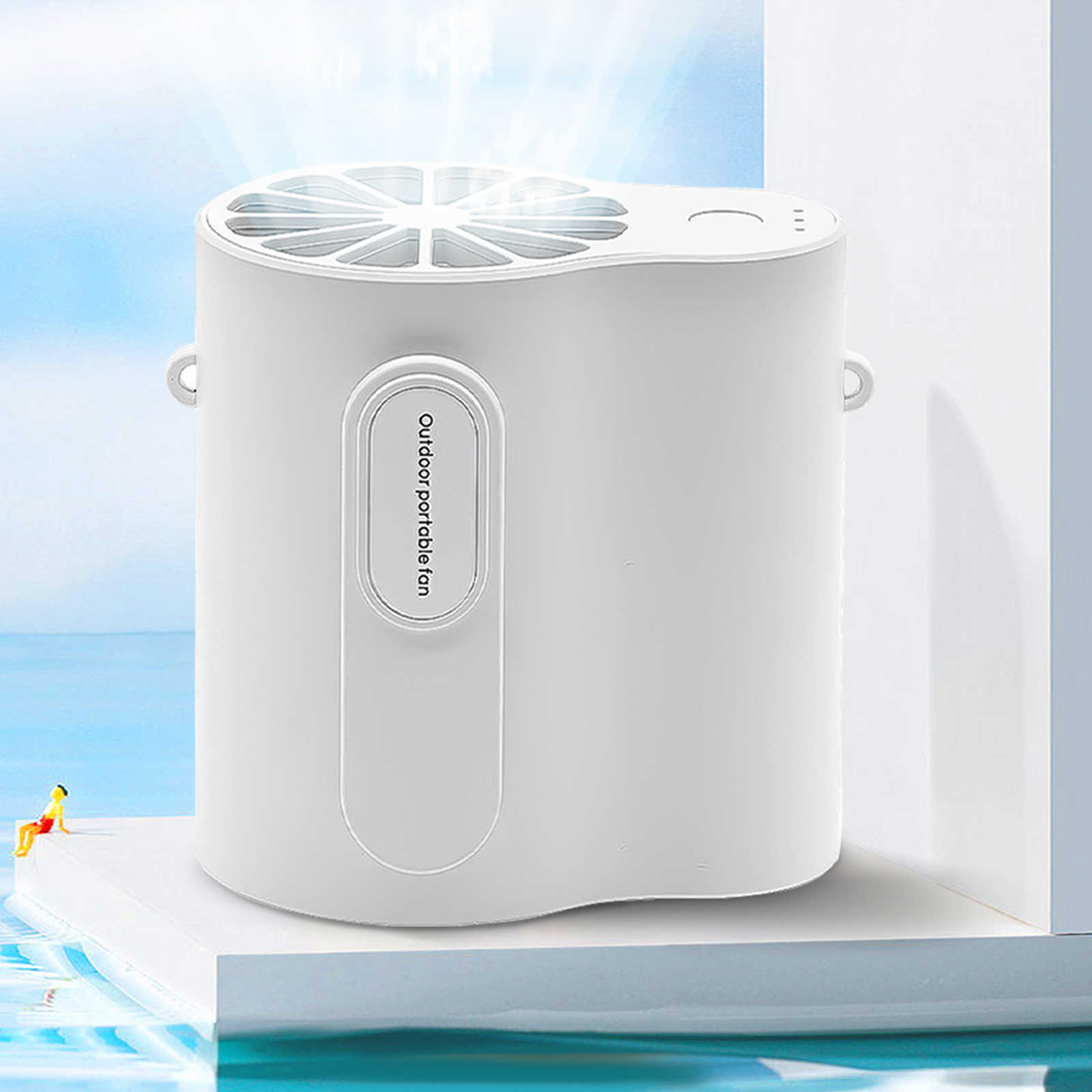 Ventilateurs électriques caméras USB ventilateur de cou Portable Mini ventilateur de cou de refroidissement par air 2000/4000mAh type-c charge léger pour les voyages sportifs