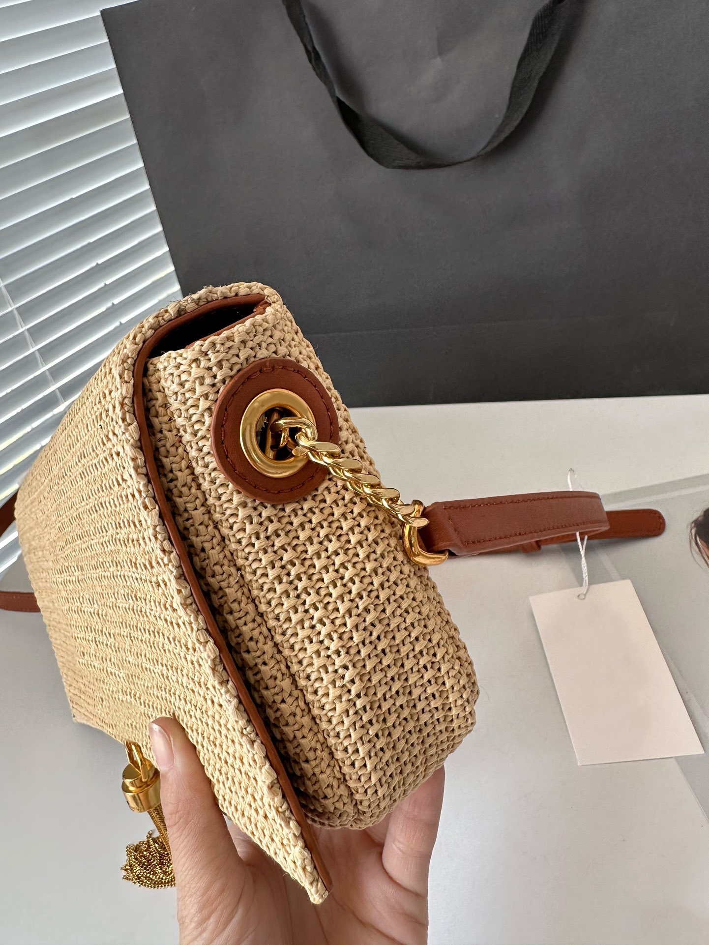 Neue Sommer Coole Luxus Mode Bambus Strand Gewebte Brieftasche Party Marke Geschenk Abgestufte Frauen Männer Brieftasche Tasche Stroh geflochten Artikel Quaste