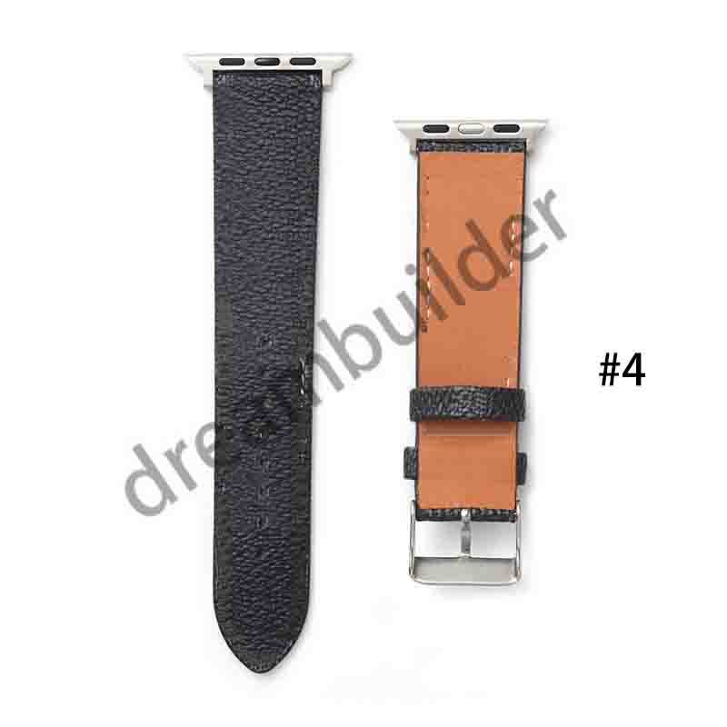 WatchBands Watch Strap Band 38mm 40mm 41mm 42mm 44mm 45mm 49mm för IWATCH 2 3 4 5 6 7 Band läderband Armband Fashion Rand Watchband