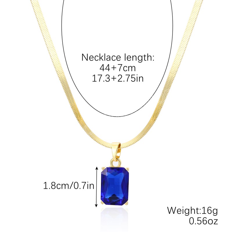 Été coloré gros pendentif en cristal colliers pour femmes fille livraison directe tour de cou chaîne