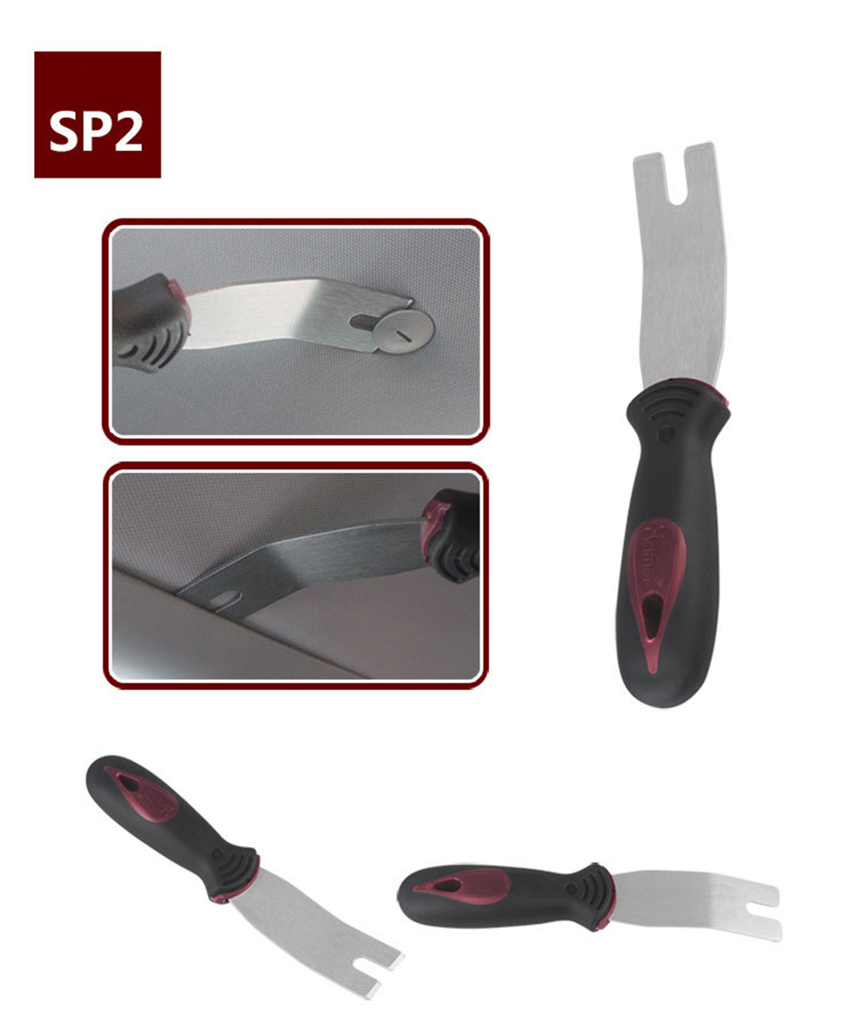 Professional Car Trim Tools Interior Door Panel Clip Removal Tool, Car Repair Interior Panel Fastener Remover HM-598s