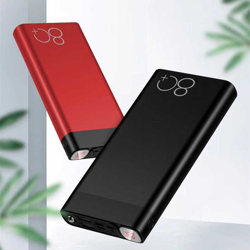 Banco de potência portátil de 80000mAh com duas portas USB Grande capacidade Carregamento rápido Poverbank para Samsung Xiaomi IPhone Frete grátis L230712