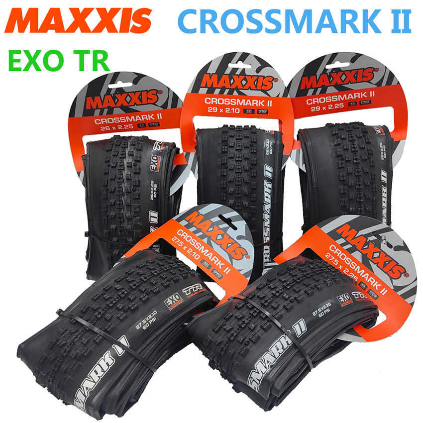 Opony rowerowe MAXXIS M344RU Crossmark II EXO TR Składany 26x2.25 27,5x2.1/2.25 29x2,1 MTB Bike Opona 29er 29*2,25 Rowerowe opony 60TPI pneu aro HKD230712