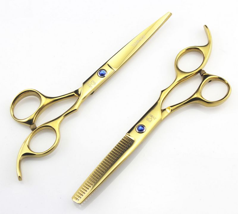 Brand JOEWELL 5.5 Inch/6.0 Inch 4 Colros Hair Scissors Cutting / Thinning Scissors Blue/Balck /Rainbow/Gold Cutter Hair Salon Supplies