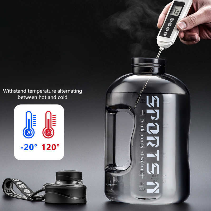 water bottle 1L UP To 5L Gym Cycling Cup Outdoor Sport Large Capacity Water Kettle Fitness BPA FREE Scale Drink Bottle for Men