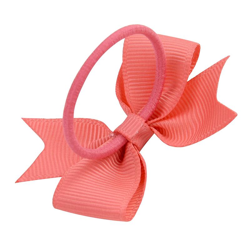 Babyrosetter Mini elastisk hårslips flickor Gummihuvudband Rep Huvudbonader Barn hästsvanshållare Håraccessoarer