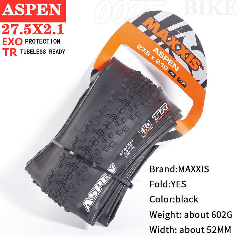 バイクタイヤ MAXXIS ASPEN 29 × 2.25 チューブレス MTB バイクタイヤ 27.5 × 2.25 /29*2.1/2.4 120TPI EXO TR マウンテン自転車タイヤ aro 29er pneu Bicicleta HKD230712