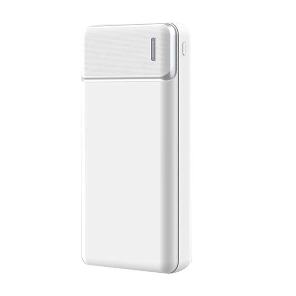 30000mAH Power Bank İkili USB iPhone Samsung Mobile Harici Pil Telefon Şarj Cihazı Powerbank Tip C Aydınlatma Telefon Şarj Cihazı L230712