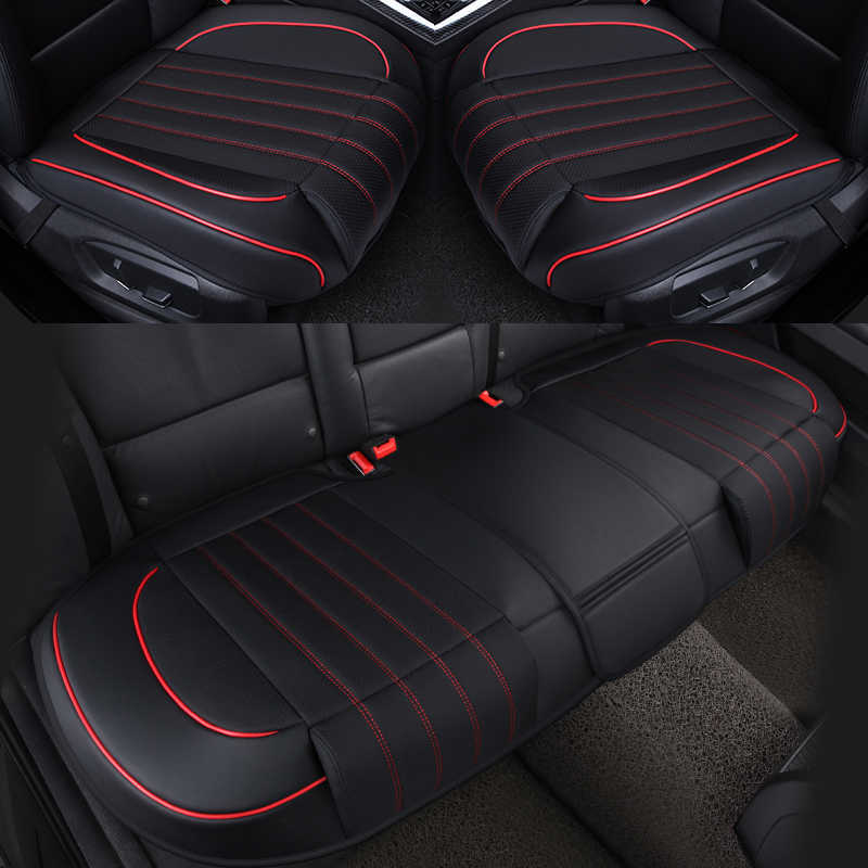 Mise à niveau 3D housses de siège de voiture en cuir PU tapis de coussin de siège automatique respirant couverture de siège arrière avant arrière de voiture accessoires de voiture universels