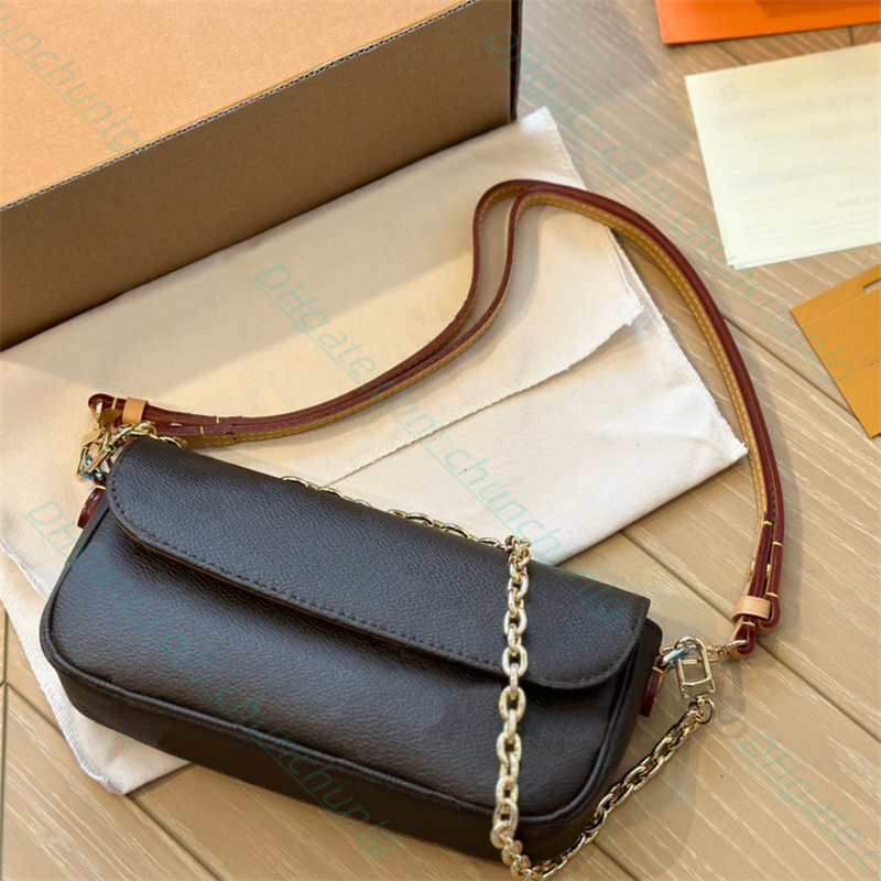 Women's leisure messenger bag Letter printing handbags Top brand Leather embossing Shoulders bag lady Chain shoulder Cross body bags clutch totes hobo purses wallet