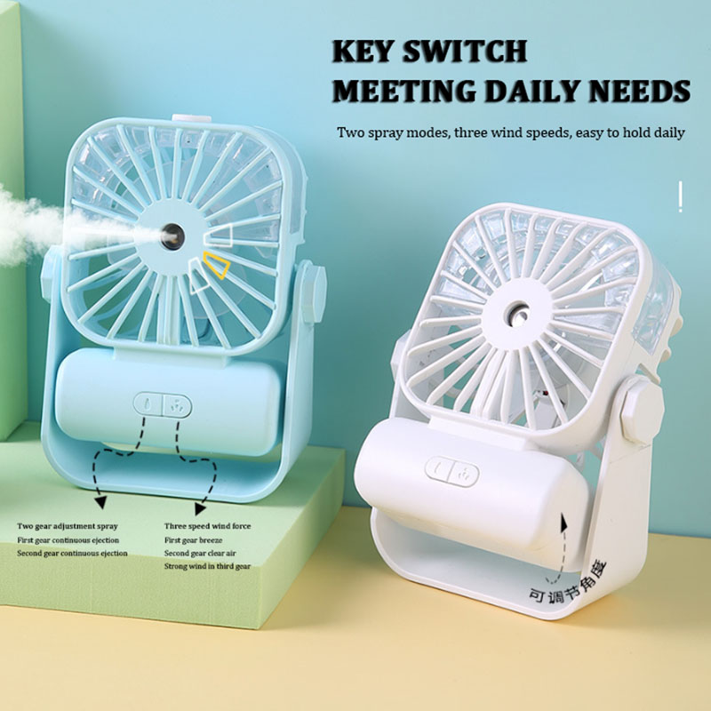 Desktop spray kleine ventilator mini home student desktop fan outdoor draagbare ventilator