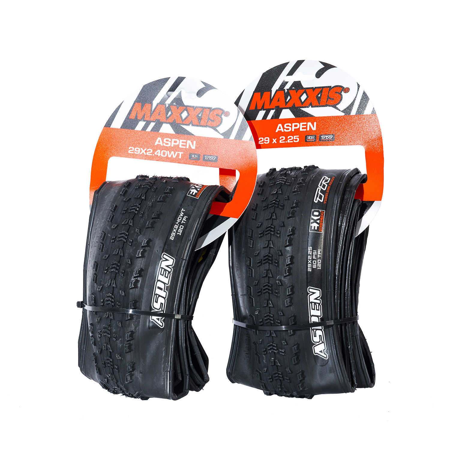 Pneus de bicicleta Maxxis Aspen 29x2.25 29x2.4WT EXO TR 29x2.1 27.5x2.25 Tubeless Ready Folding Tire 120tpi Dual Compound PNEU DE BICICLETA HKD230712