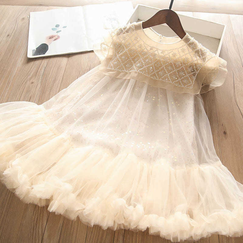 Abiti da ragazza Bambini Ragazze Vestito da principessa Neonate Abiti da ballo estivi bambina Ragazza Paillettes Perline Vestito da tutu Bambini Ragazze Party VestidosHKD230712