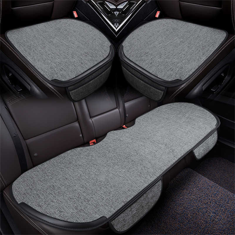 New Car Seat Cover Cushion Automobiles Flax Universal Summer Auto Interior Accessories Four Seasons Protect Chair Mat Car-styling