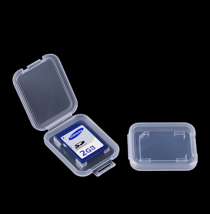 Geheugenkaart Case Transparante SD Memory-Card dozen Plastic Opslag Retail Pakket BoxT-Flash TF-Card Verpakking Storage Cases SN824