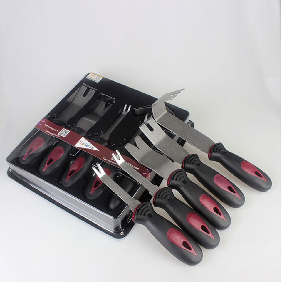 Professional Car Trim Tools Interior Door Panel Clip Removal Tool, Car Repair Interior Panel Fastener Remover HM-598s