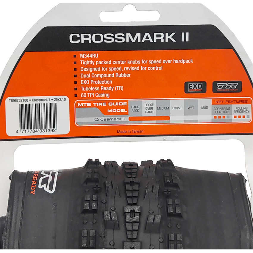 Opony rowerowe MAXXIS M344RU Crossmark II EXO TR Składany 26x2.25 27,5x2.1/2.25 29x2,1 MTB Bike Opona 29er 29*2,25 Rowerowe opony 60TPI pneu aro HKD230712