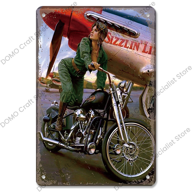 Affiche de motocross personnalisée Vintage Motorcycle Metal Signs Isle of Man Tin Sign Rero Wall Decor pour Garage Club Man Cave Cadeau pour les amateurs de moto w01