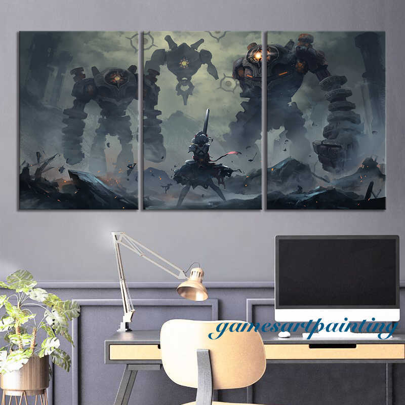 Genshin Impact Populaire Video Game HD Wallpaper Olieverfschilderij Wall Art Boy's Room Decor Muur Poster Muurschilderingen home Decor L230704