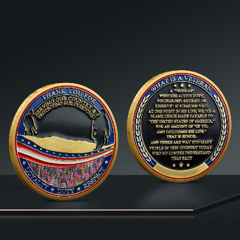 Arts and Crafts Military Coin Virtual Coin 3D Relief Commemorative Medal