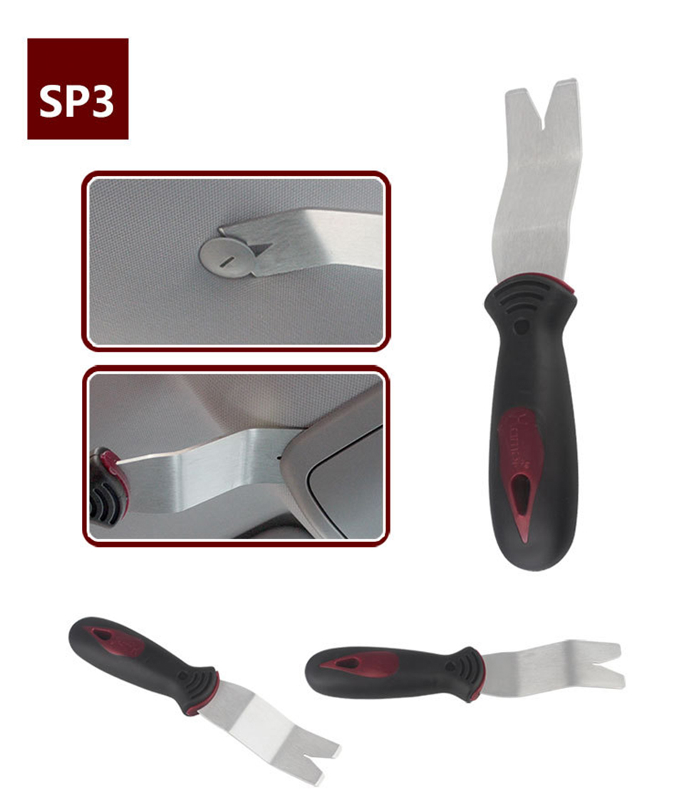 Professional Car Trim Tools Interior Door Panel Clip Removal Tool, Car Repair Interior Panel Fastener Remover HM-598s