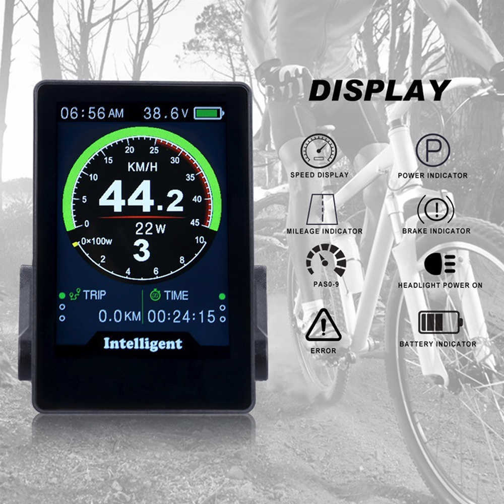 860C Bafang Ekran E-Bike LCD Kontrol Paneli Su Geçirmez Elektrikli Bisiklet Bilgisayar BBS02B BBS01B BBSHD