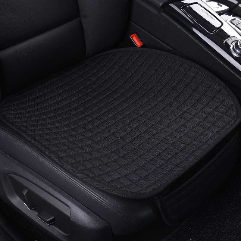 Upgrade Plus Size Car Seat Cover Automobiles Linen Seat Cushion Linen Fabric Vehicle Protector Car Accessories Universal Anti-Slip