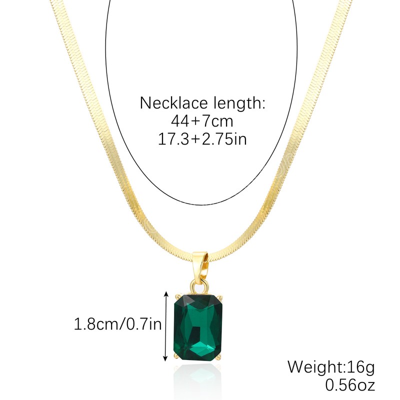 Été coloré gros pendentif en cristal colliers pour femmes fille livraison directe tour de cou chaîne