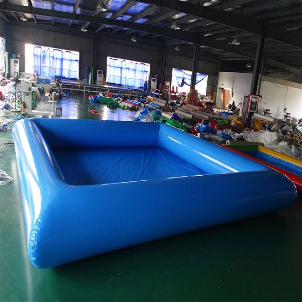 Customized Outdoor Games water pool large swimming pools square shaped fit for walking ball 0.6mm PVC Repair kits