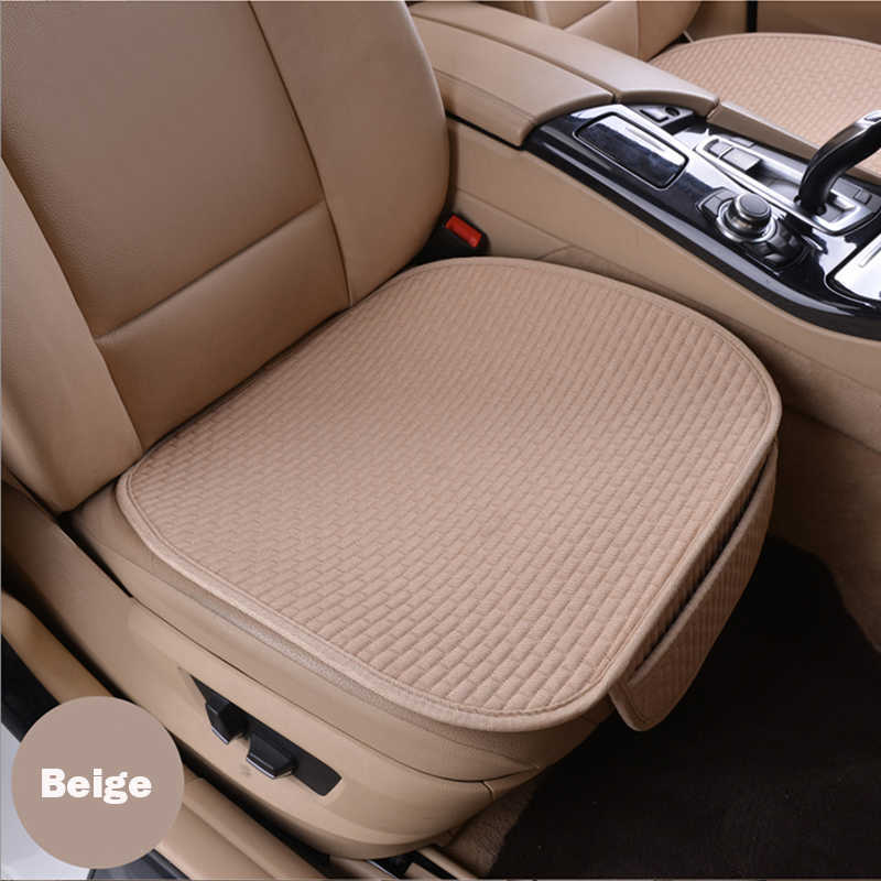 New Plus Size Car Seat Cover Winter and Summer Dual-use Automobiles Linen Seat Cushion Universal Car Chair Protector Pad Mat