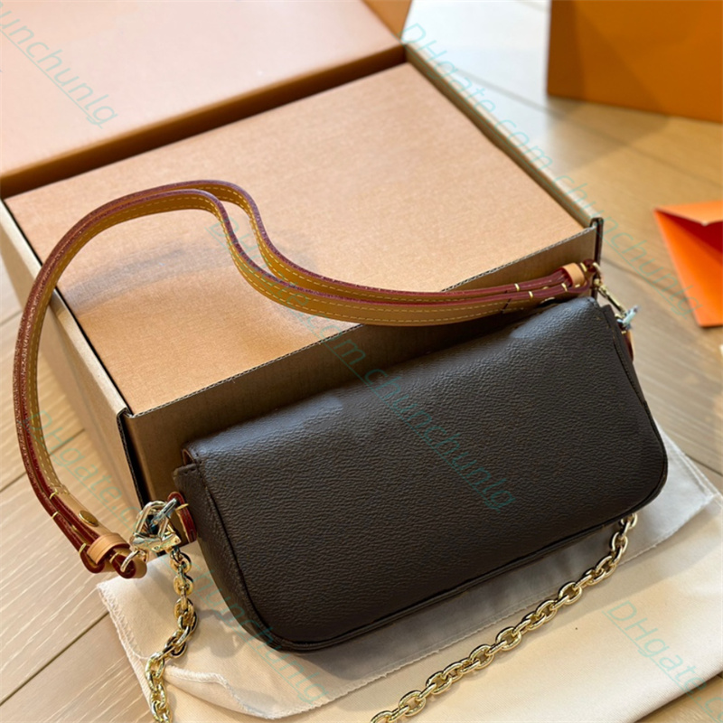 Women's leisure messenger bag Letter printing handbags Top brand Leather embossing Shoulders bag lady Chain shoulder Cross body bags clutch totes hobo purses wallet