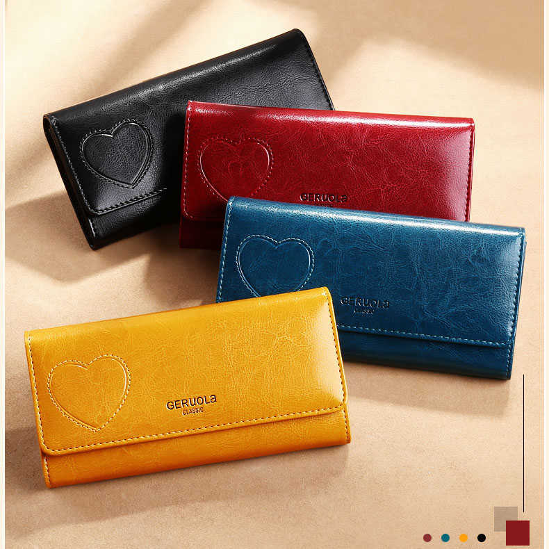 Portefeuille en cuir véritable porte-cartes pour femmes ID porte-Badge RFID longue bourse mode femmes pochette L230704