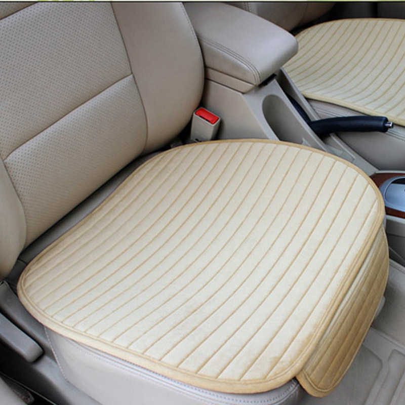 Housse de siège de voiture chaude en hiver, coussin de siège en velours en peluche, protection universelle de siège avant de voiture