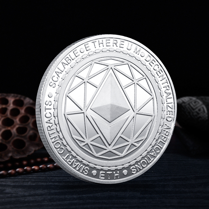 Arts and Crafts In kind Commemorative coin Ethereum coin collection gift