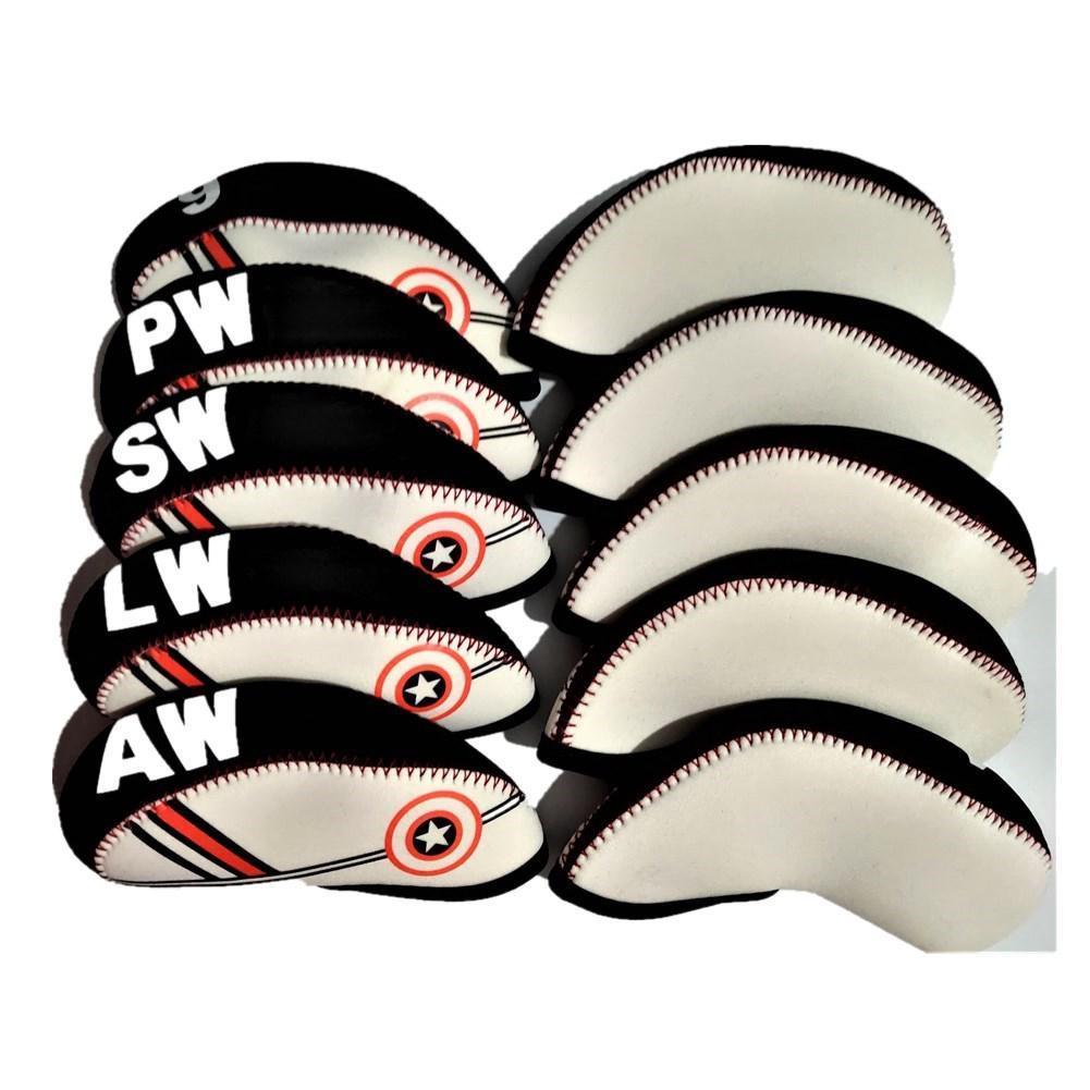 Other Golf Products Mounchain set Professional Golf Club Iron Head Cover Golf Protective Headcovers 230712