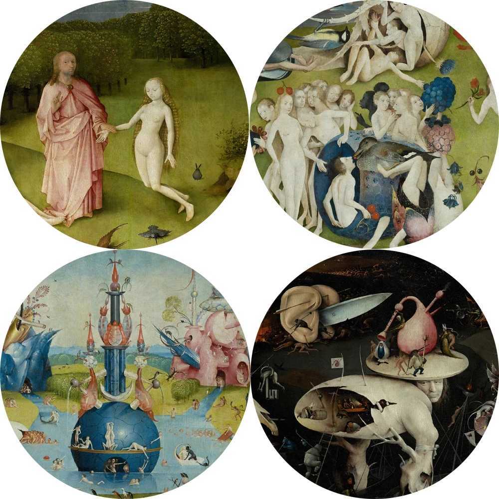 Canvas Prints Wall Art Hieronymus Bosch Земный садовый холст картины картины картин