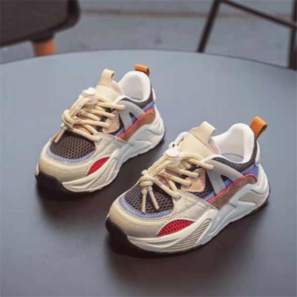 Girls' Sports Shoes Spring New Breathable Mesh Single Shoe Dad Children's Fashion Casual Shoes
