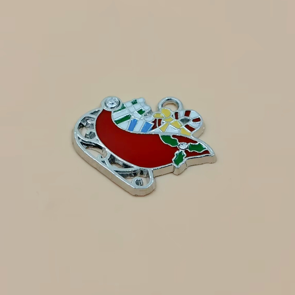 20шт-сплав сплав Эмаль Рождественский подарок Carm Charms Winter Theme Christmas Pendants для ювелирных изделий A-064