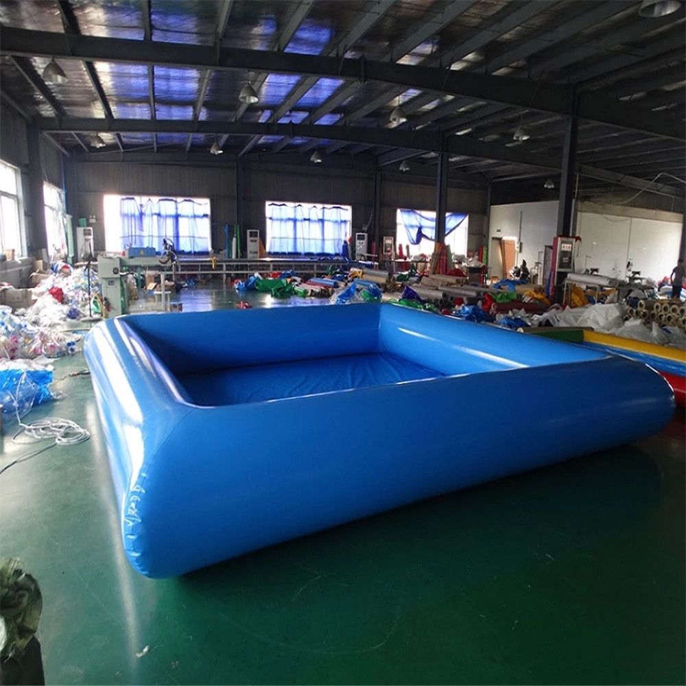 Customized Outdoor Games water pool large swimming pools square shaped fit for walking ball 0.6mm PVC Repair kits