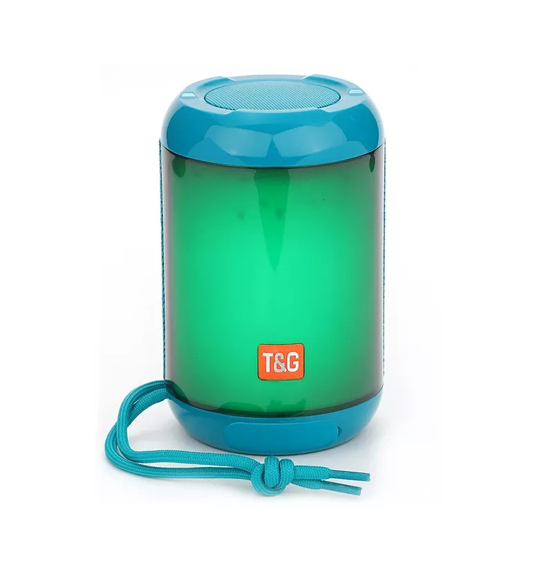 TG638 Portable sans fil Bt haut-parleur lumière LED lecteur de musique extérieur haut-parleur stéréo avec Radio FM micro intégré