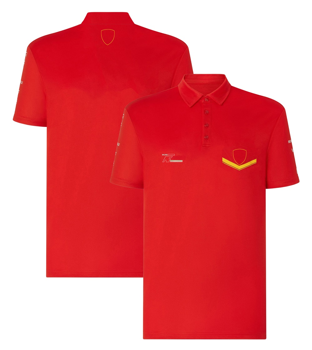 T-shirt spécial F1 Red Team pour hommes et femmes, Polo avec Logo de course de formule 1, été, Sports extrêmes, Jersey, 2023