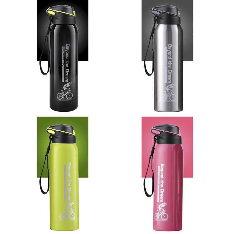 Bouteille d'eau VTT Vélo Bouilloire Vélo Thermos Maintien Au Chaud Tasse D'eau Bouteille De Sport 500 ml En Alliage D'aluminium 0.5L